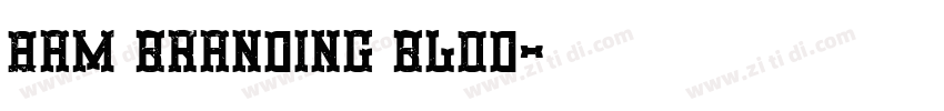 8am branding blod字体转换